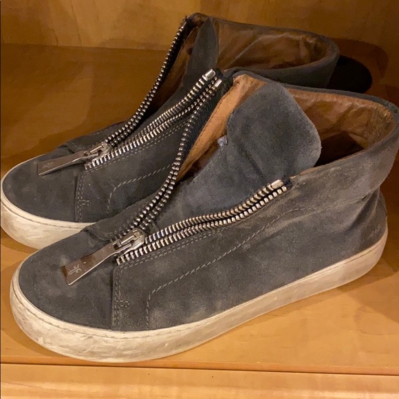 frye suede sneakers